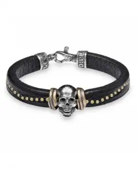 Brazalete Skull Platadepalo Cab37c