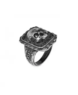 Anillo Plata Calavera Car26a