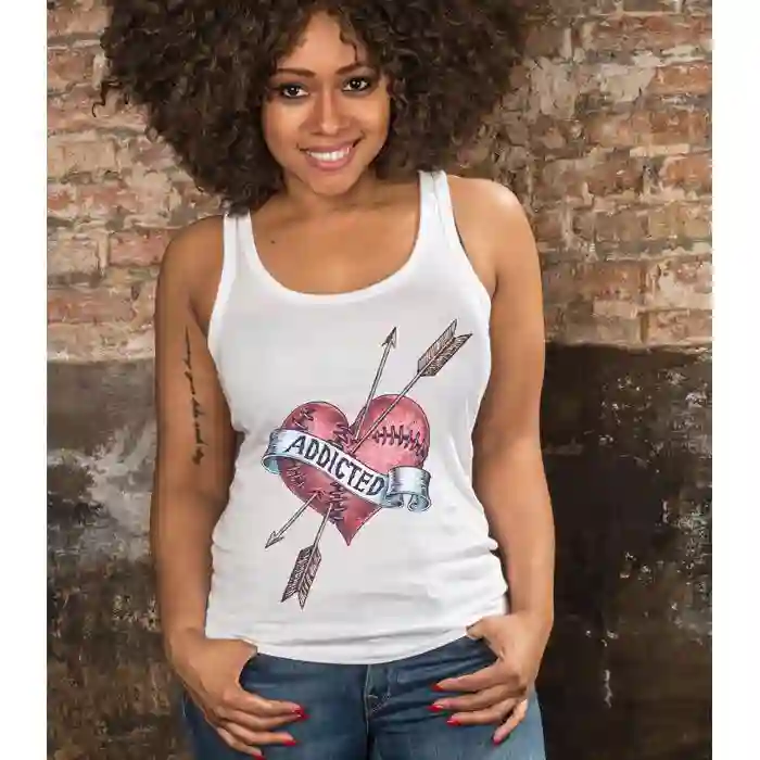 Camiseta habló mujer Corazón