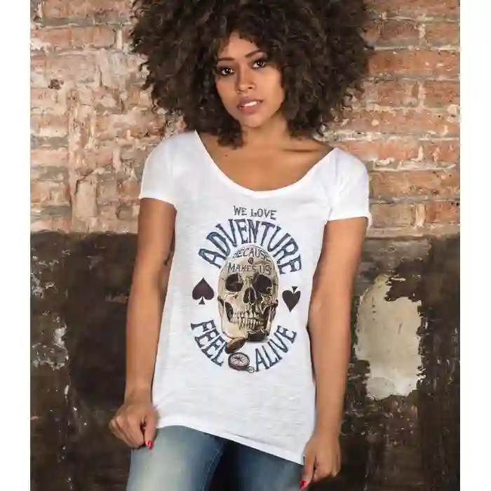 Camiseta Woman Skull urbano