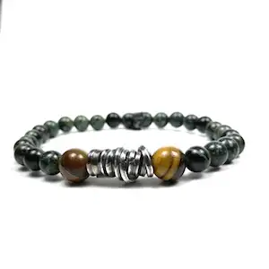 Pulsera iguazú plata y piedras semipreciosas