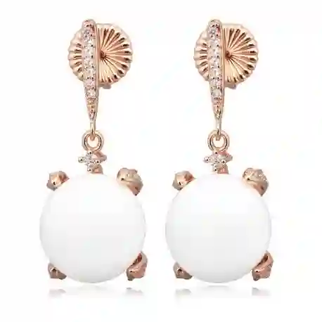 Pendiente Onix Blanco
