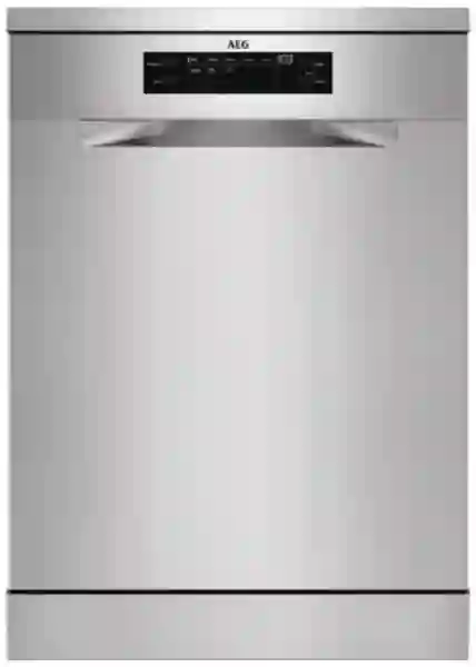 AEG Lavavajillas Clase C, 13 cubiertos, Airdry, Display digital XL, Cesto de cubiertos, Brazo aspers