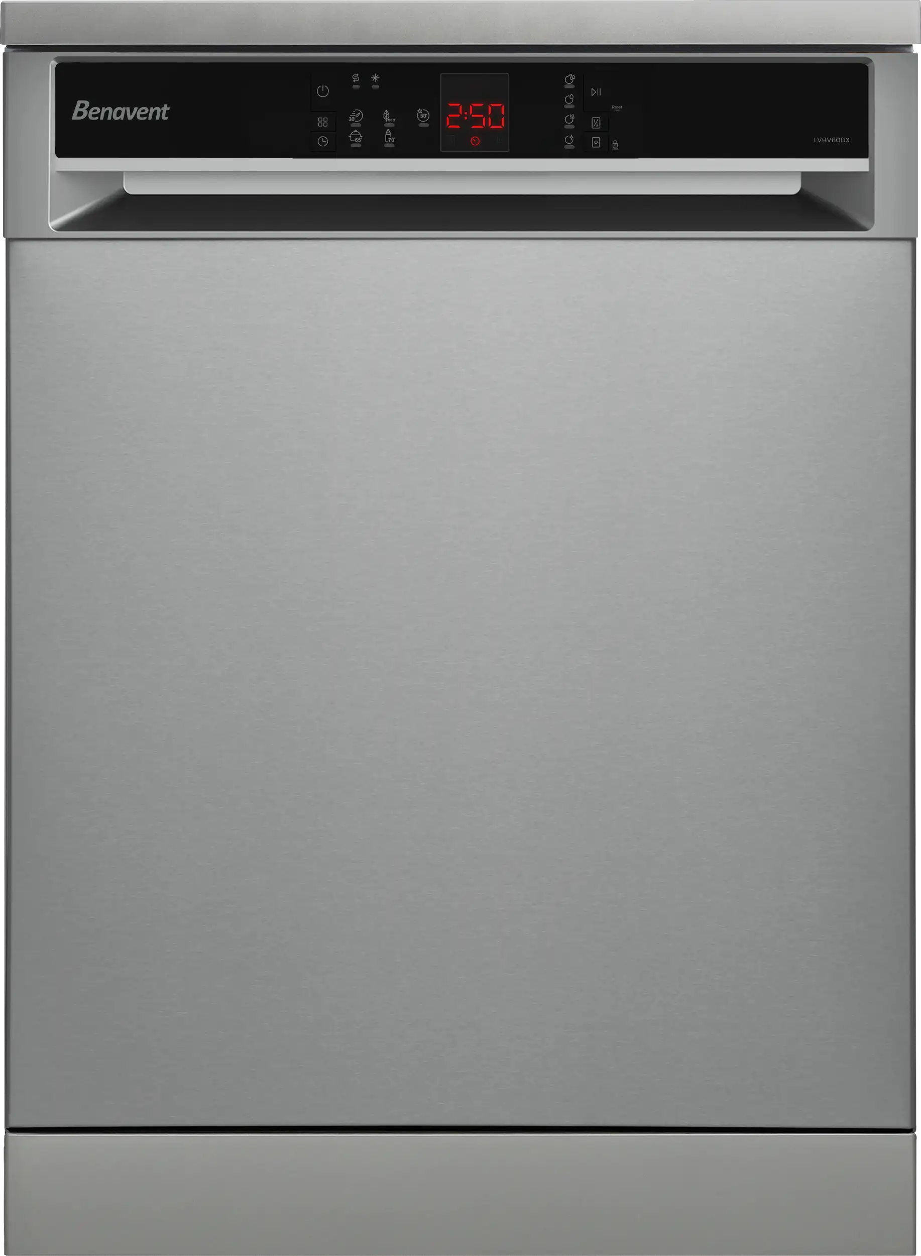 BENAVENT LAVAVAJILLAS 5 PROGRAMAS IND SAL Y ABRILLANDADOR 1/2 CARGA 4 TEMPERATURAS INOX CLASE E