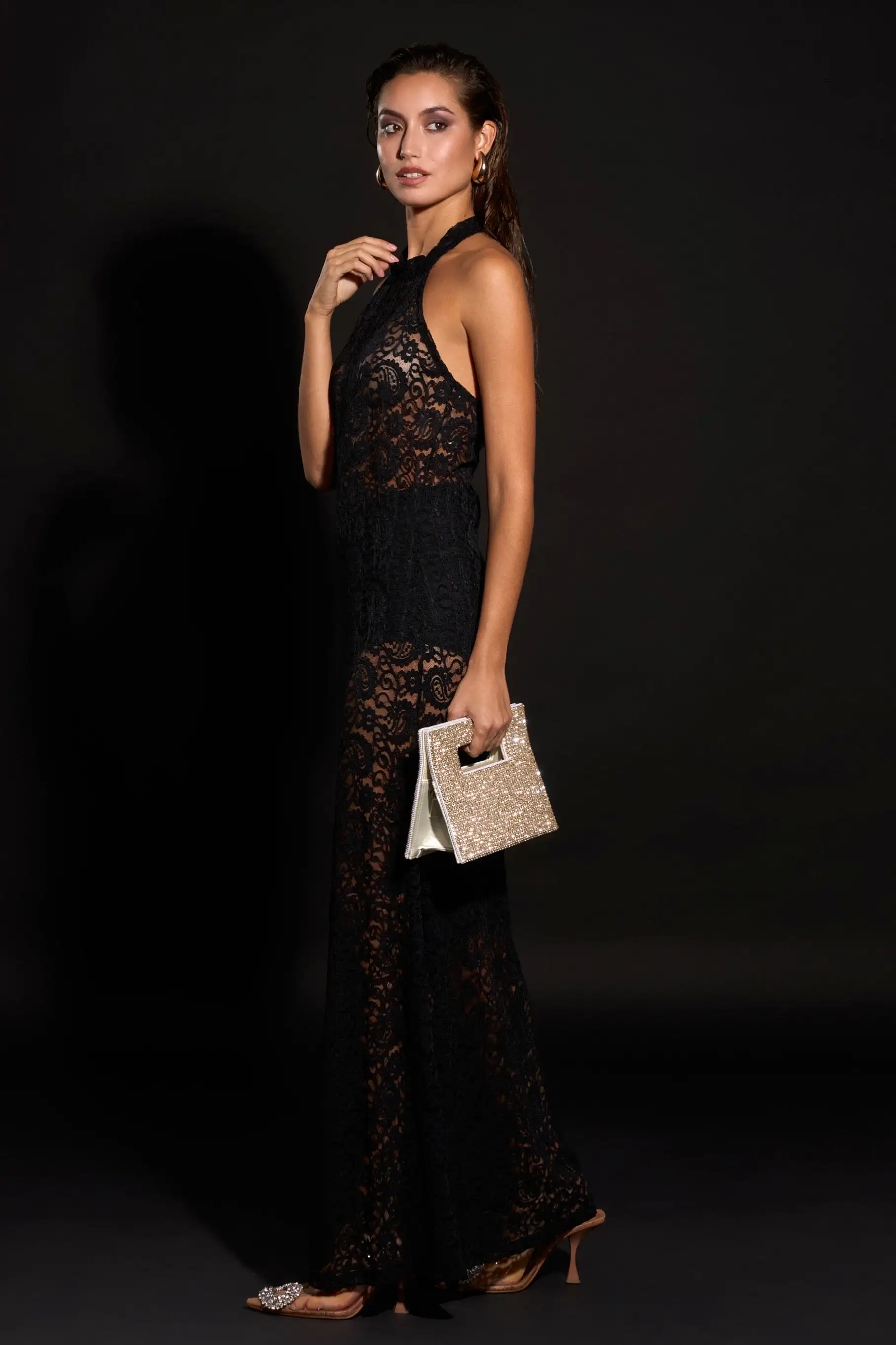 VESTIDO MARSELLA ENCAJE NEGRO - Imagen 3