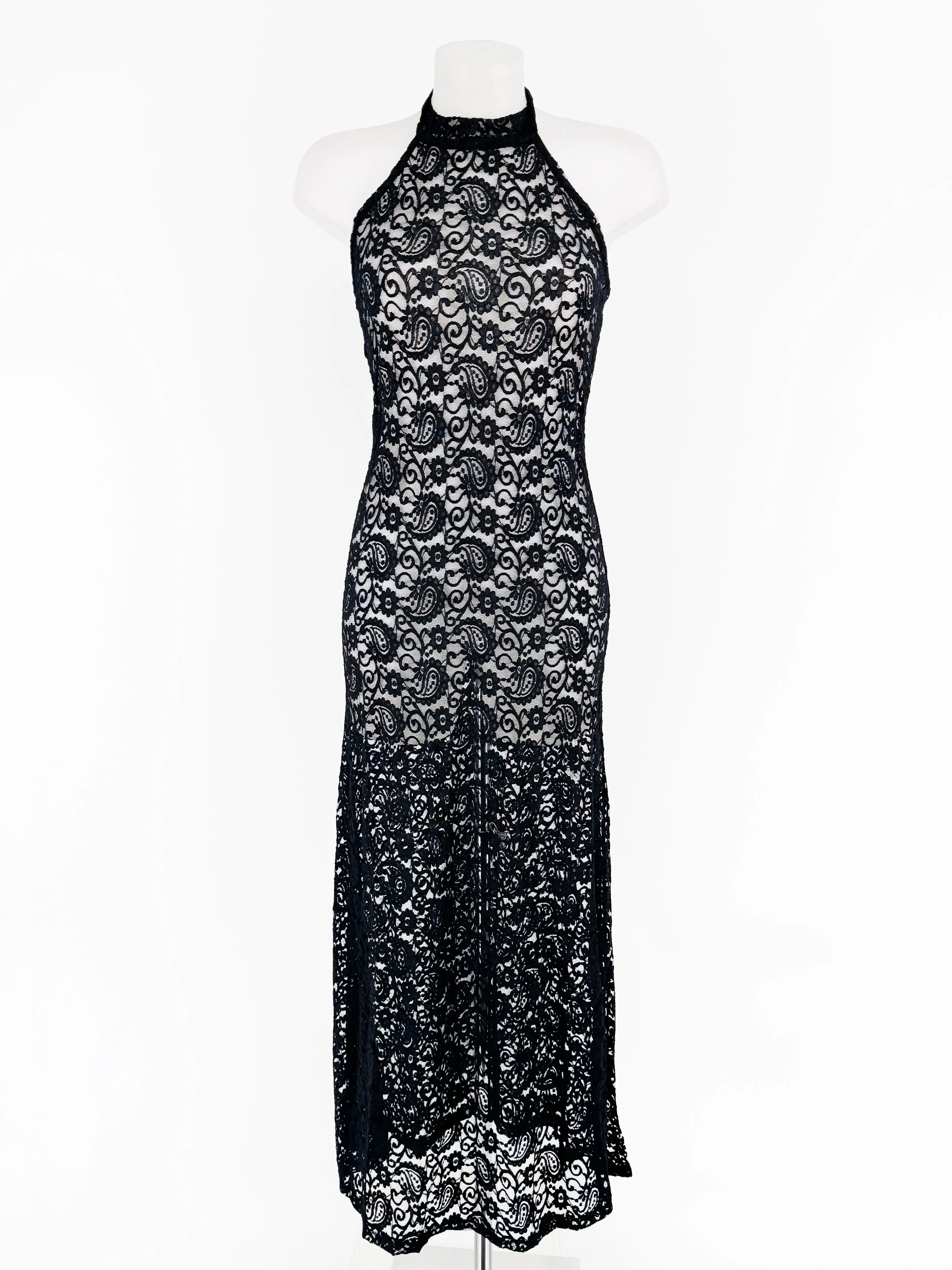 VESTIDO MARSELLA ENCAJE NEGRO - Imagen 6