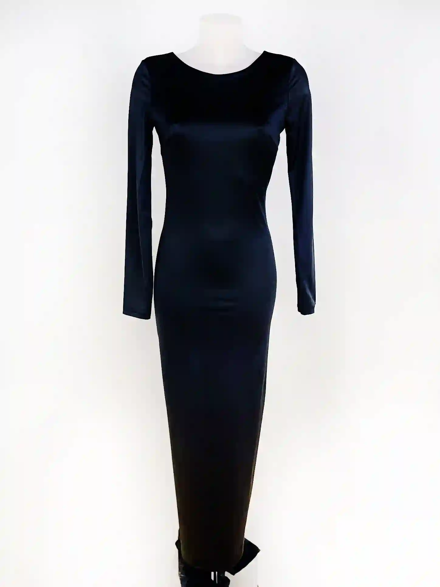 VESTIDO LICRA ESPALDA NEGRO