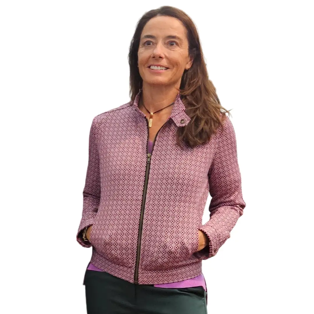 Buganvilla printed bomber