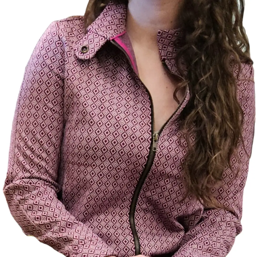 Buganvilla printed bomber - Image 3
