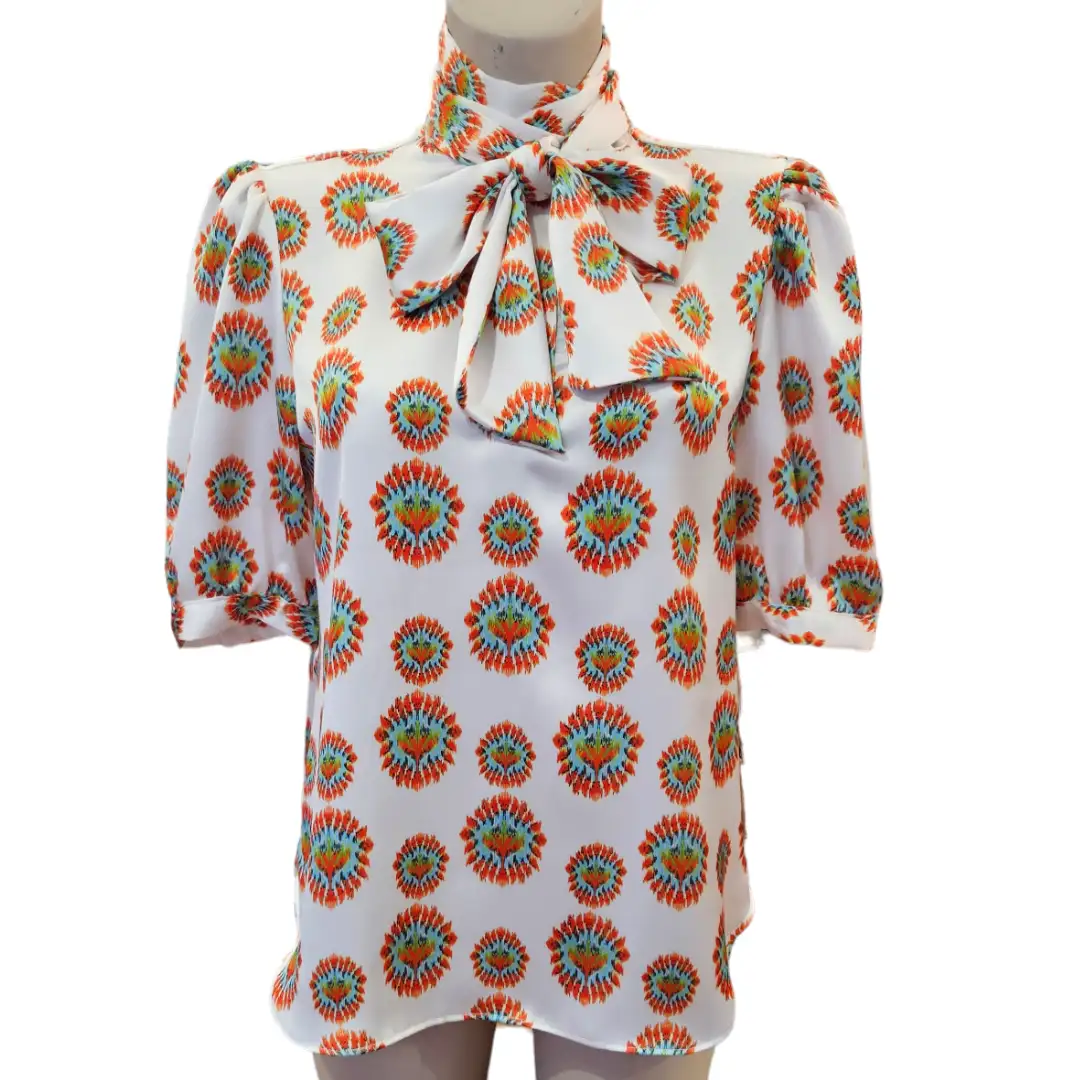 Orange and white LAZO shirt - Image 2