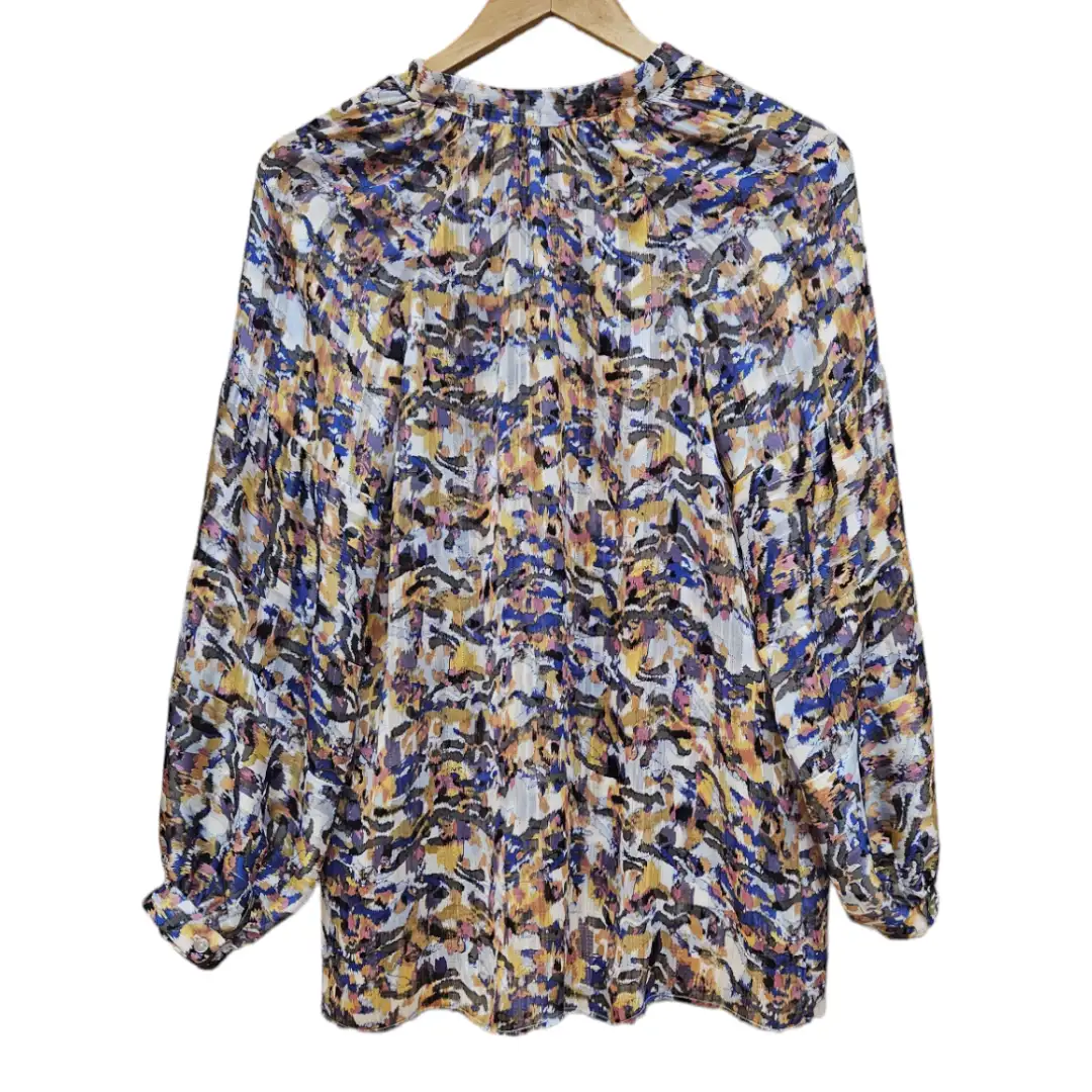 VELVET blue and purple lurex shirt - Image 4