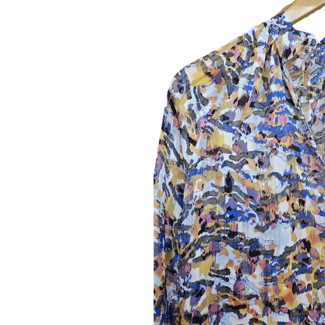 VELVET blue and purple lurex shirt - Image 6