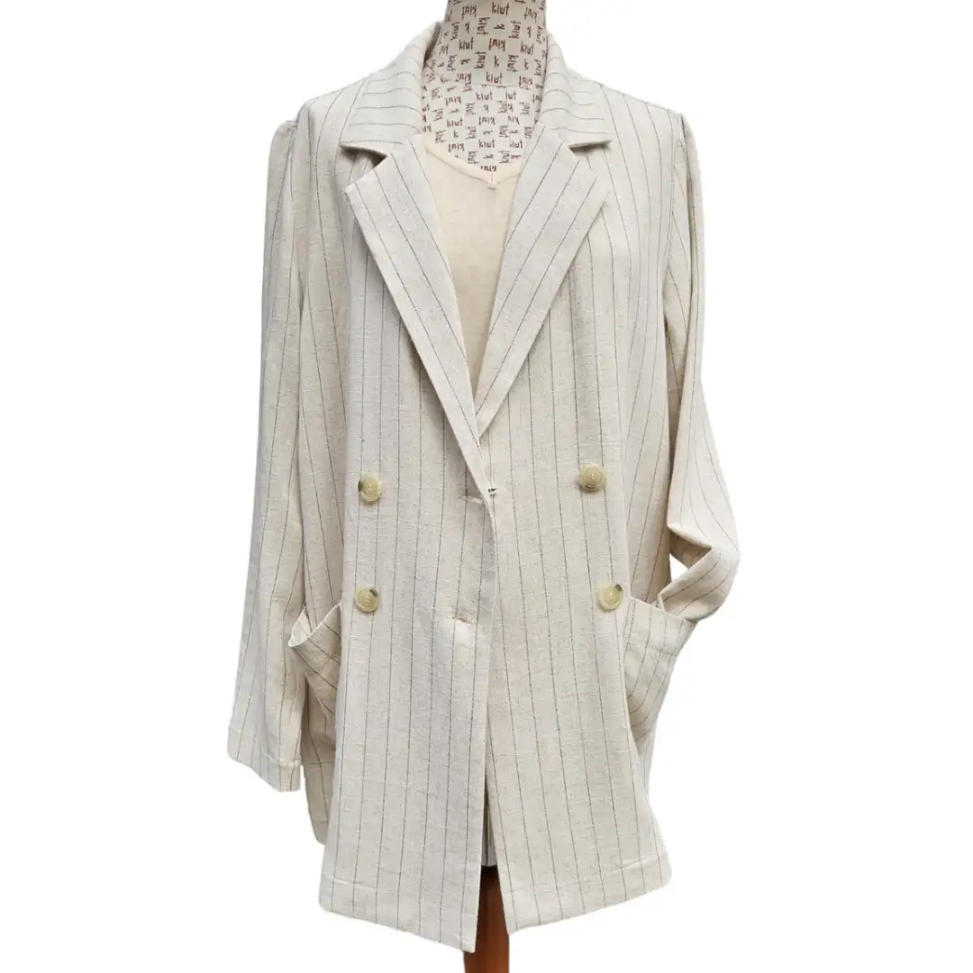 Beige linen sailor jacket - Image 2