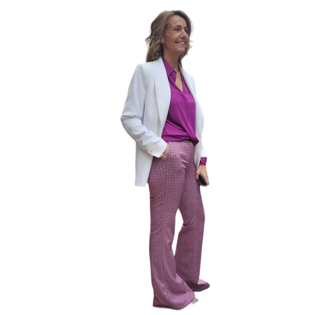 BELL bougainvillea print pants - Image 2