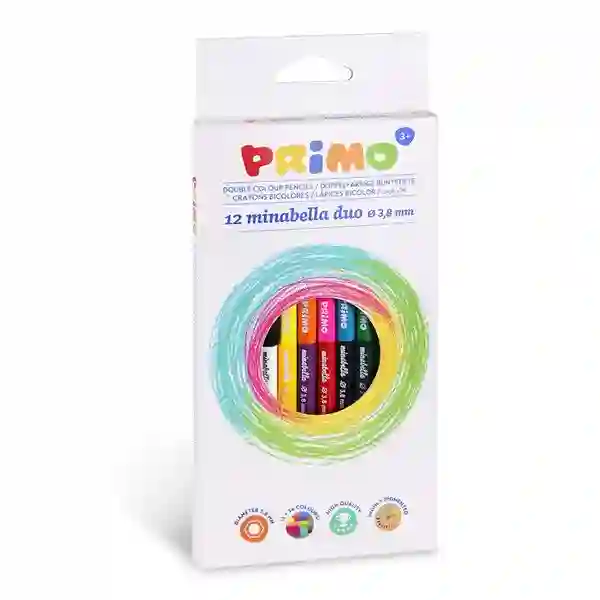 12 lápices bicolor