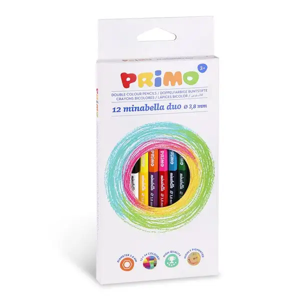 12 two-color pencils