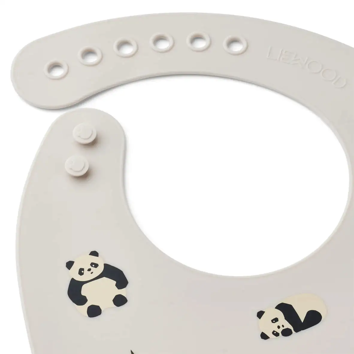 2 Panda Silicone Bibs - Image 2