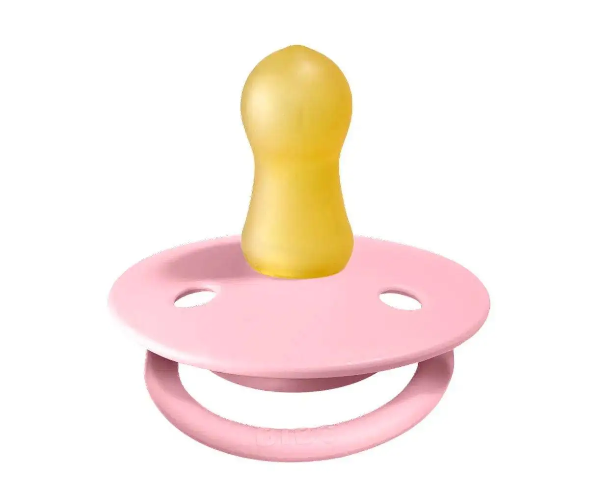 2 Chupetes BIBS Color Round Baby Pink/Baby Pink - Image 2