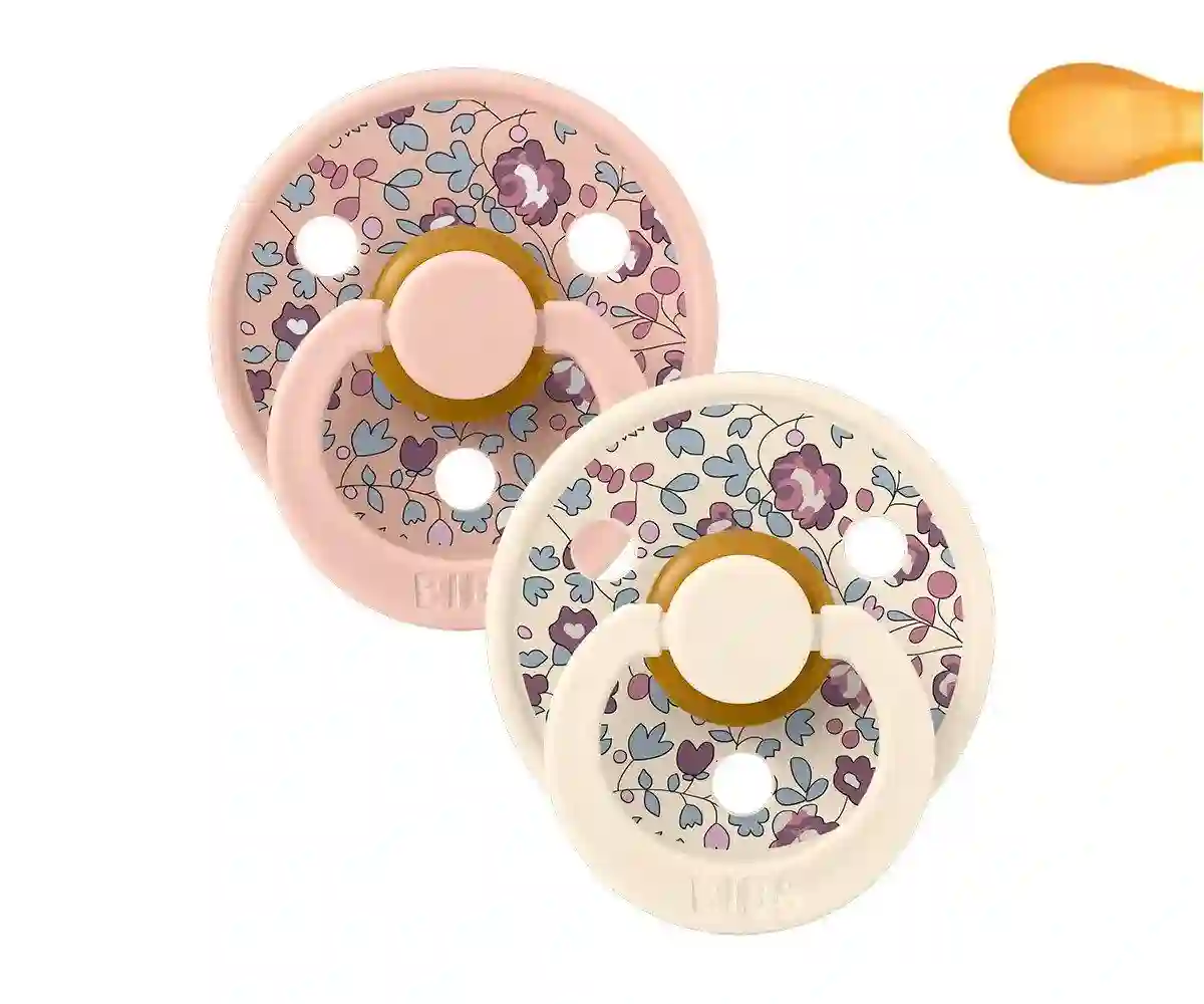 2 BIBS Color Symmetrical Eloise Blush Mix Pacifiers