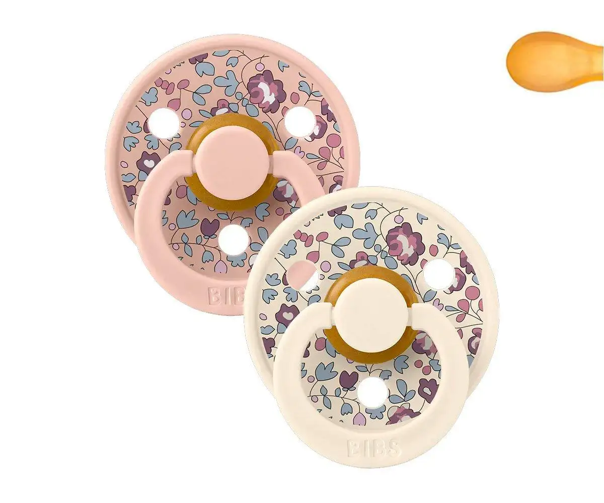 2 BIBS Color Symmetrical Eloise Blush Mix Pacifiers