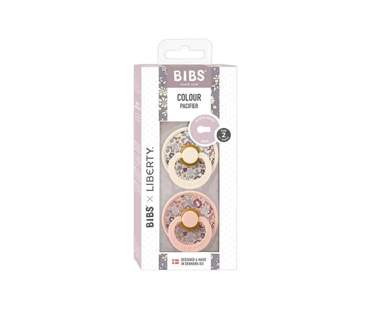 2 BIBS Color Symmetrical Eloise Blush Mix Pacifiers - Image 3