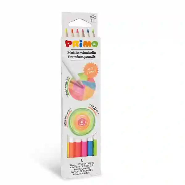 6 Fluorescent pencils