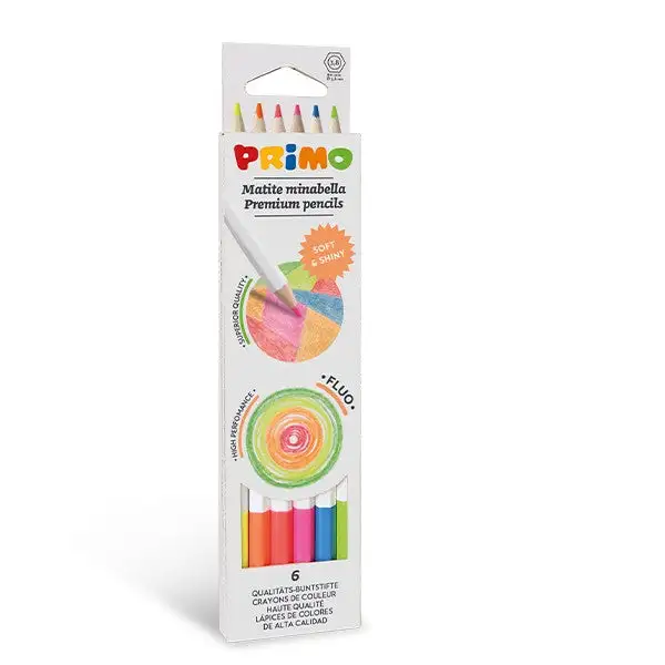 6 Fluorescent pencils
