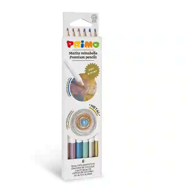 6 metallic pencils