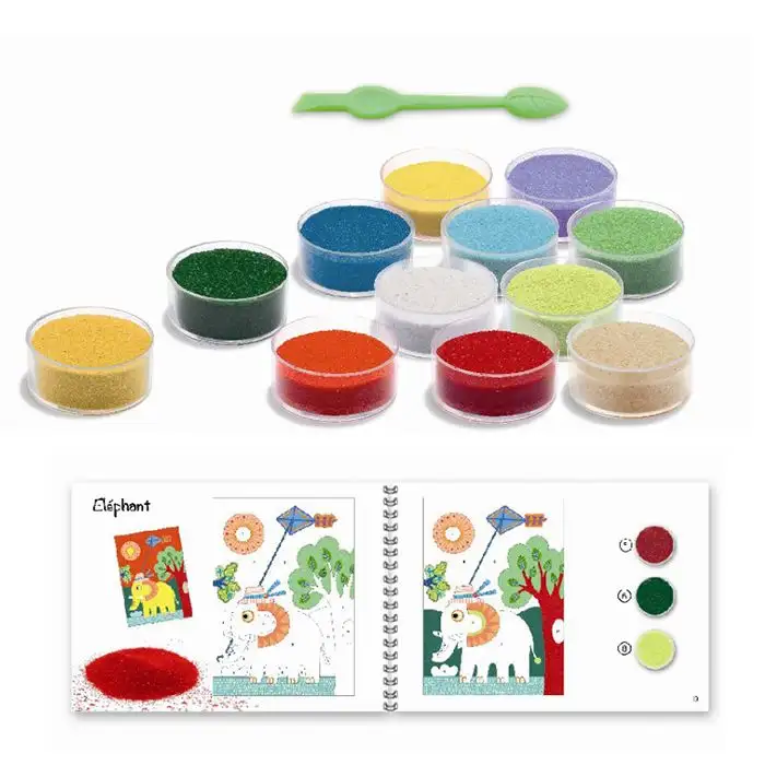 Arena de colores para pintar - Imagen 2