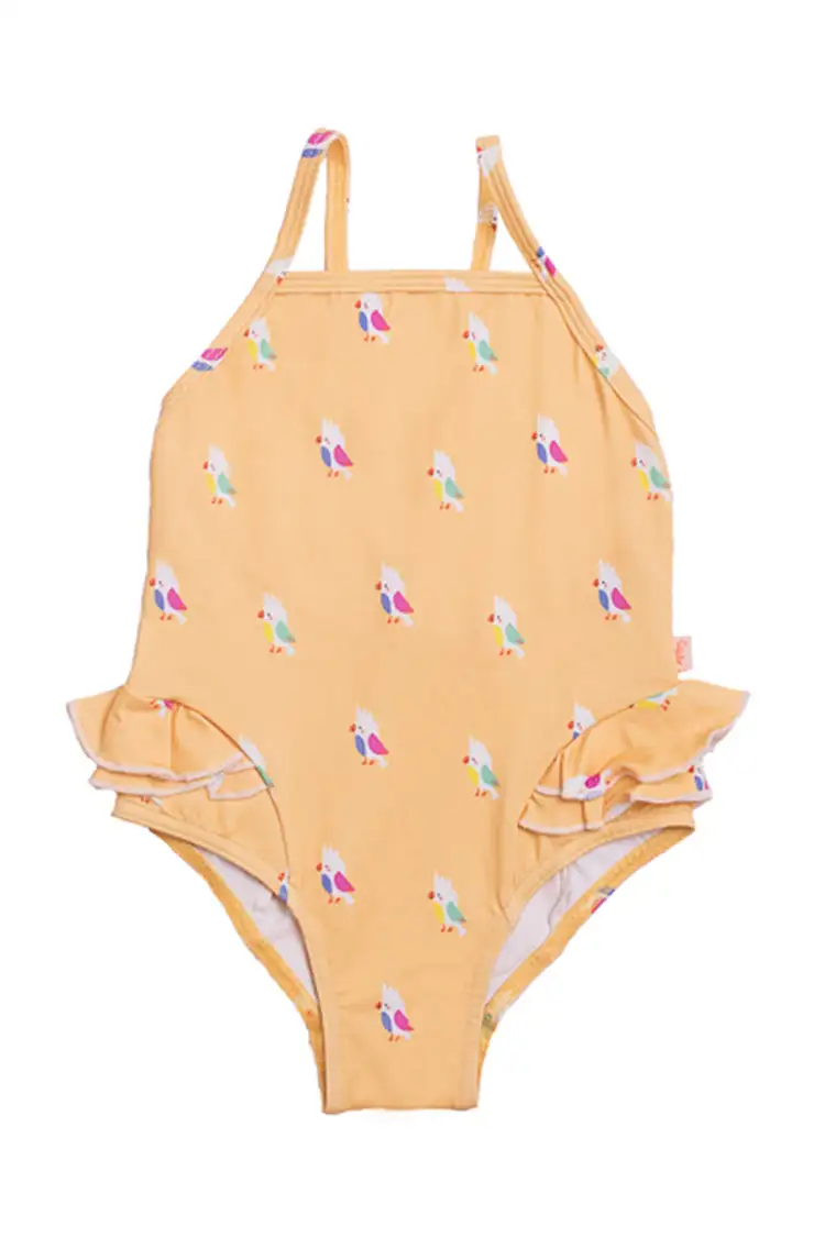 Yellow cockatoo swimsuit