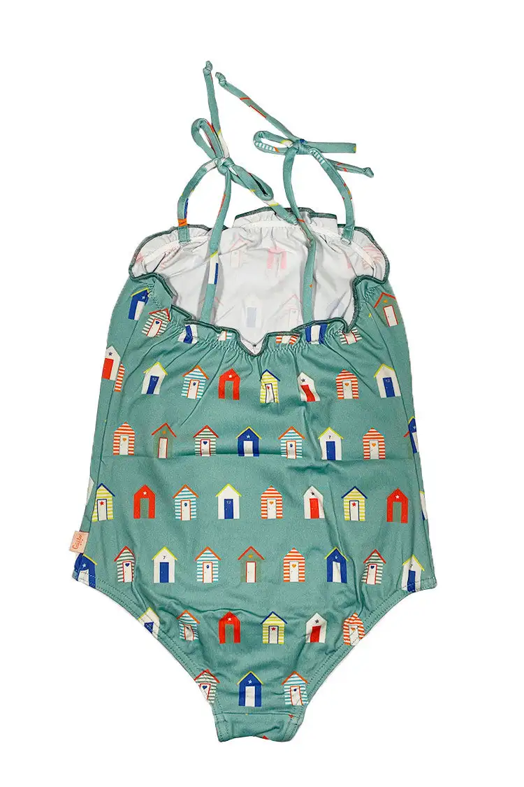 Green Beach Houses Swimsuit - Image 2