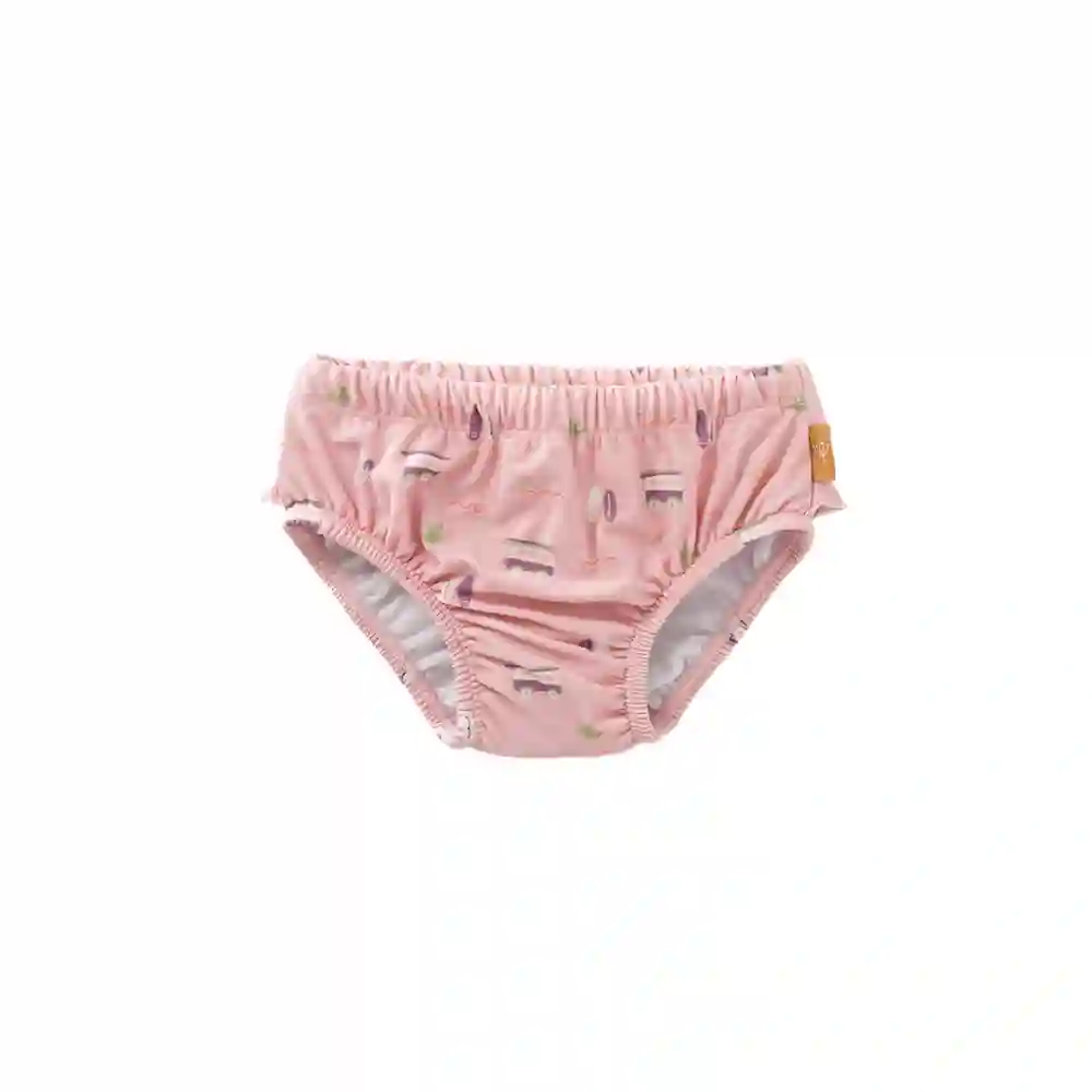 Pink Surf Diaper Swimsuit