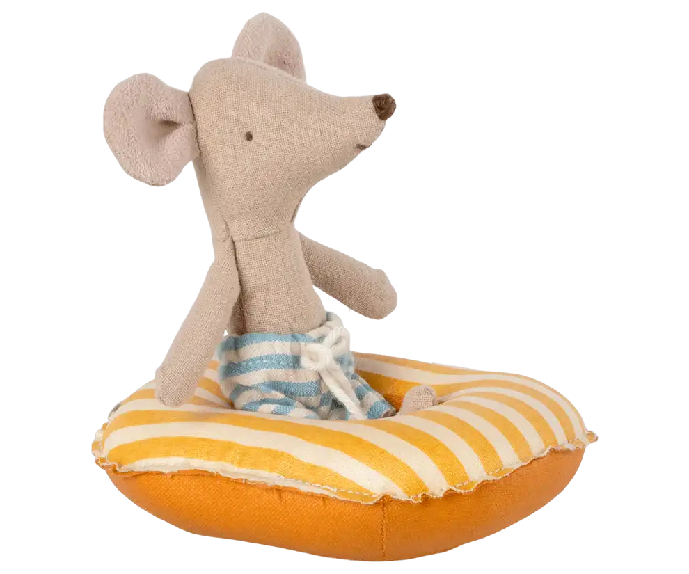 Rubber Boat, Small Mouse - Yellow Stripes - Image 2