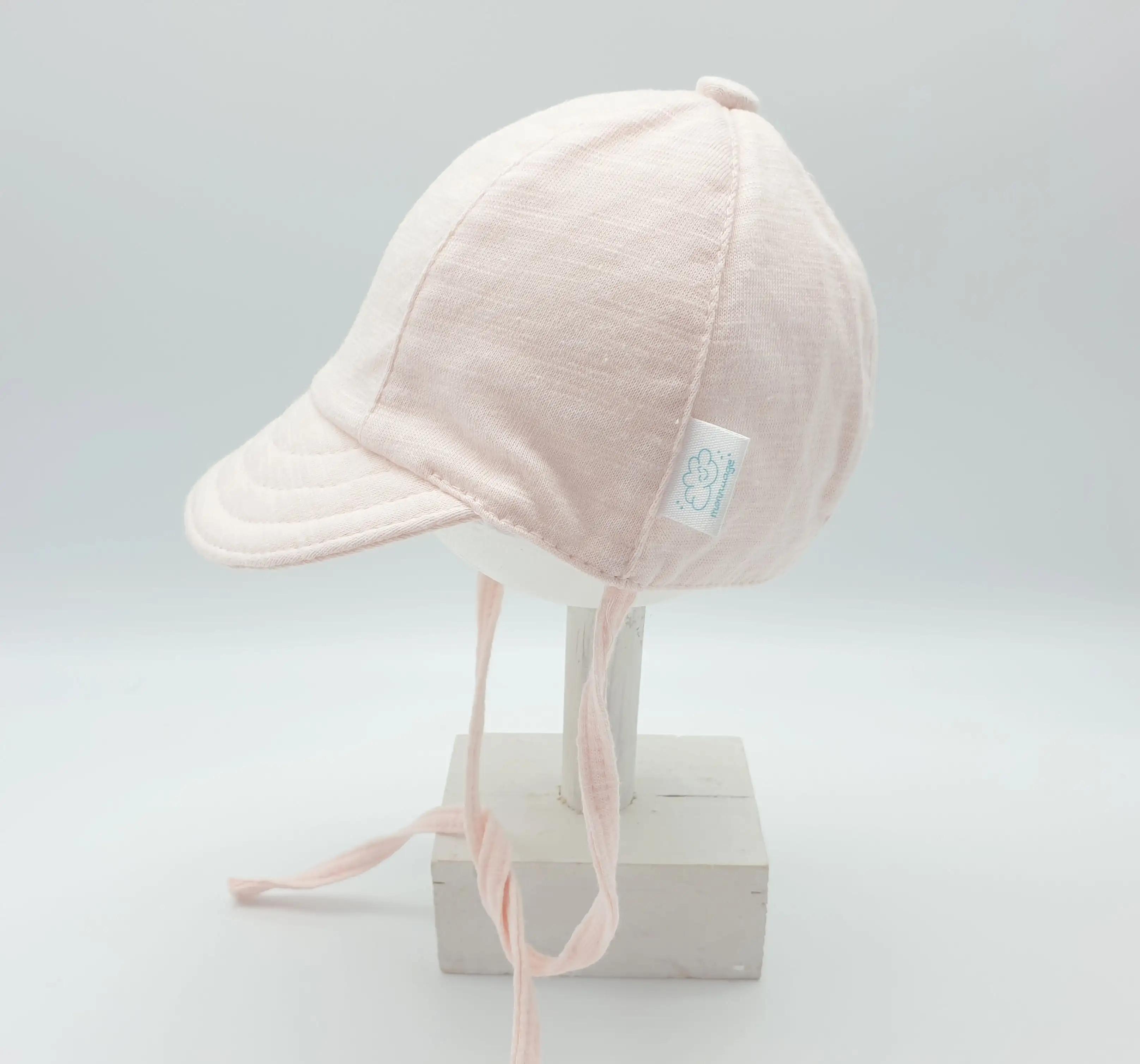 Light pink plain baseball