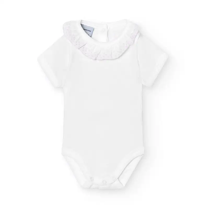 Blue cambric collar bodysuit