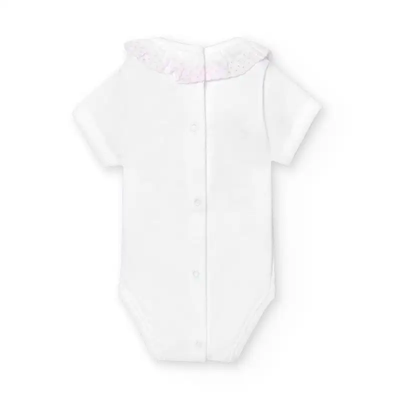 Pink cambric neck bodysuit - Image 2