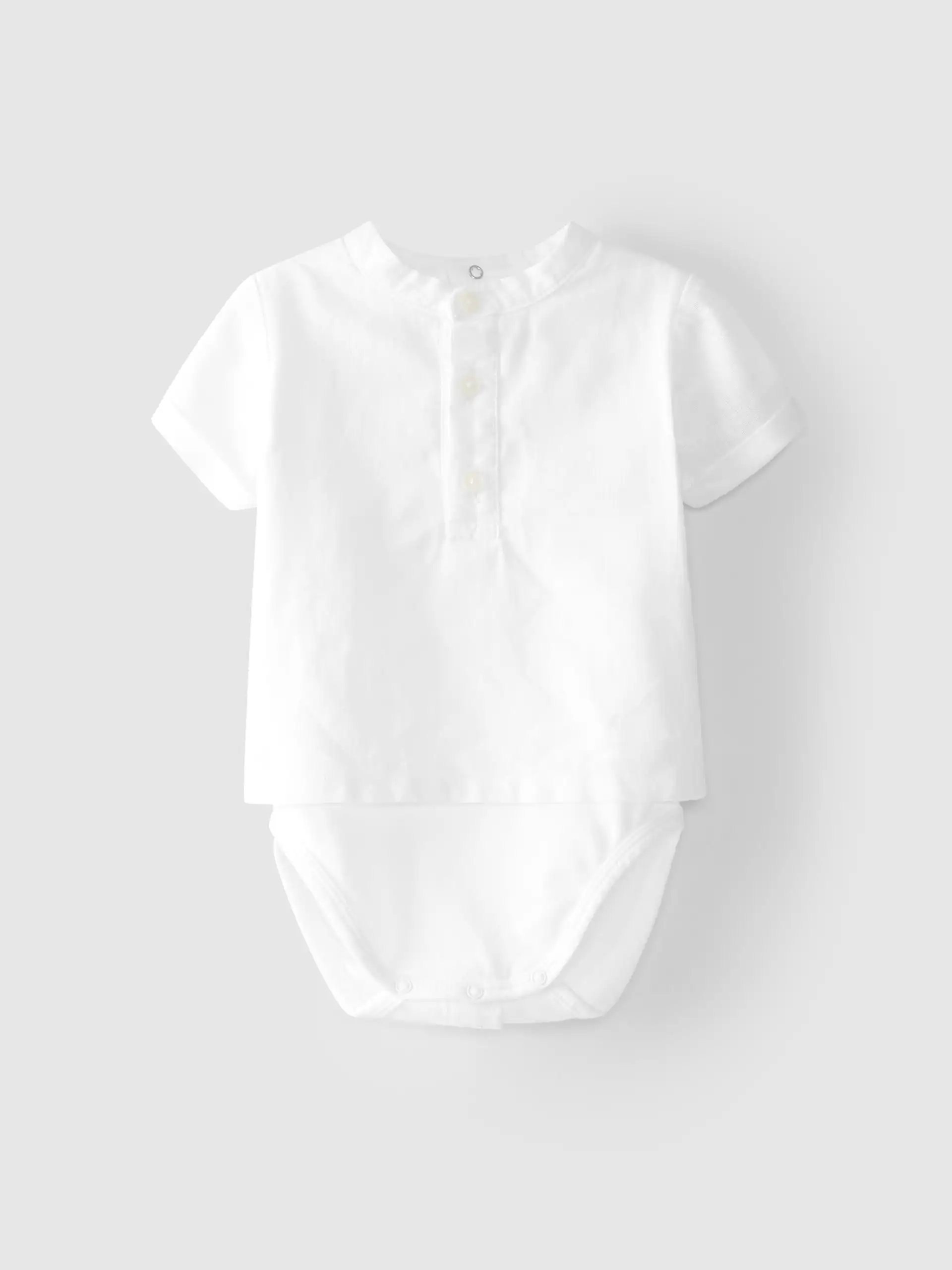 Body-Camisa Cuello Mao