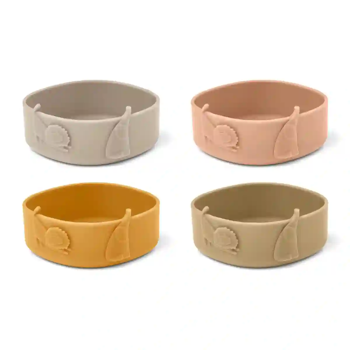 Emily Silicone Bowl, Pack of 4