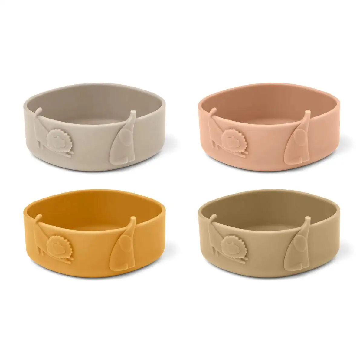 Emily Silicone Bowl, Pack of 4