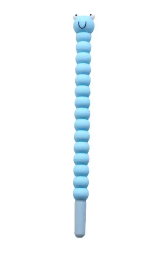 Blue caterpillar pen