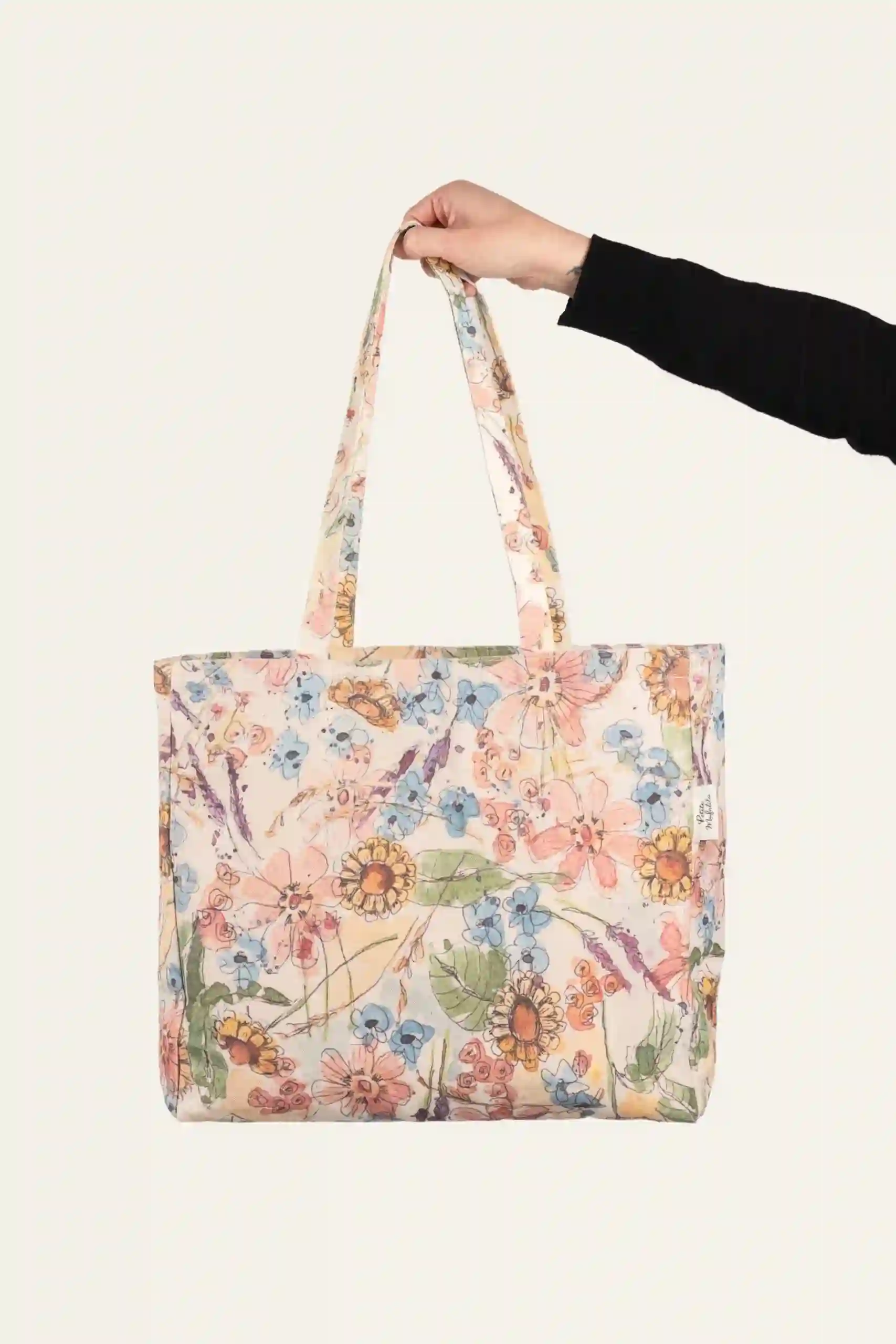 Bolsa Reversible Girasoles Y Vichy de Petite Mafalda
