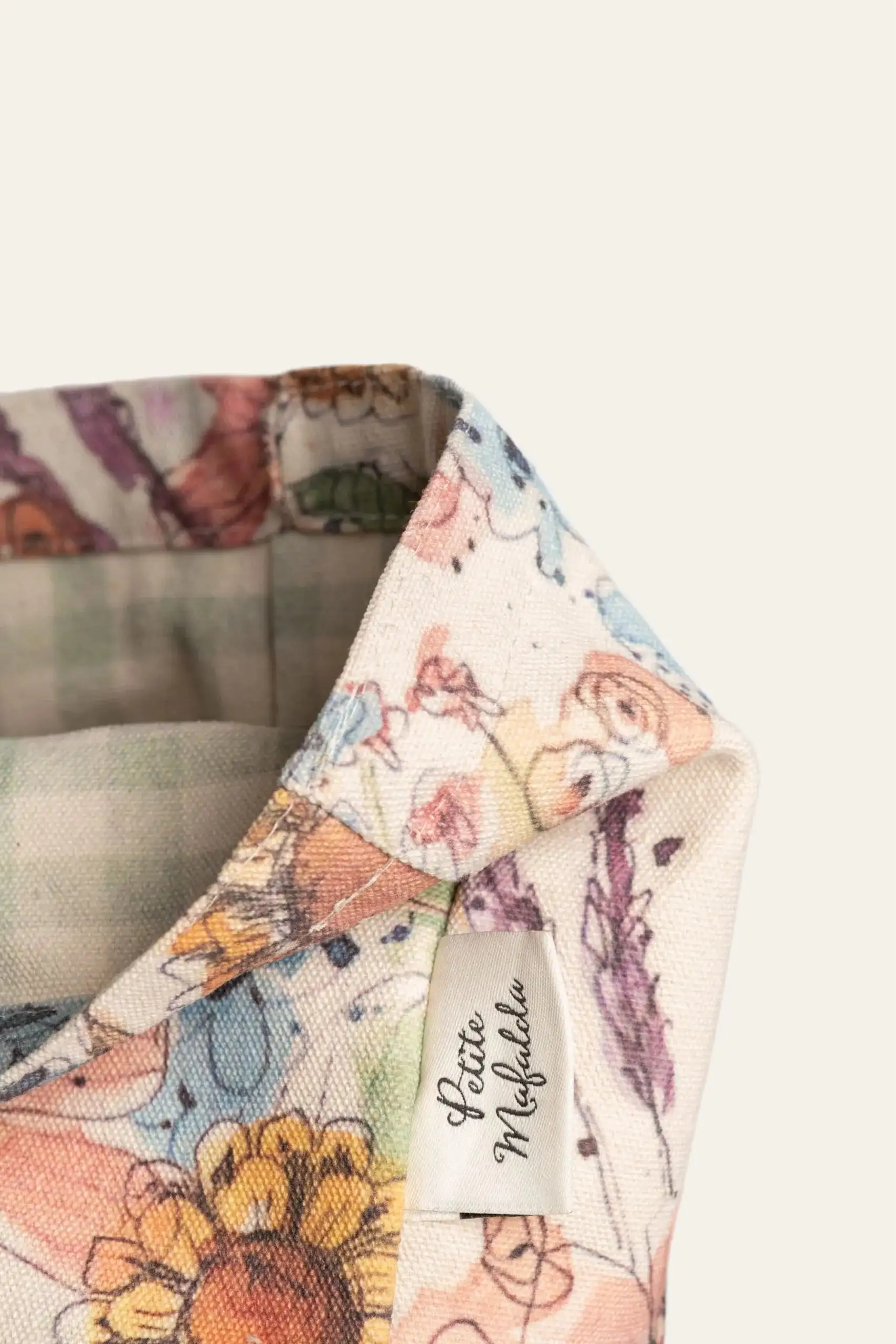 Bolsa Reversible Girasoles Y Vichy de Petite Mafalda - Imagen 3