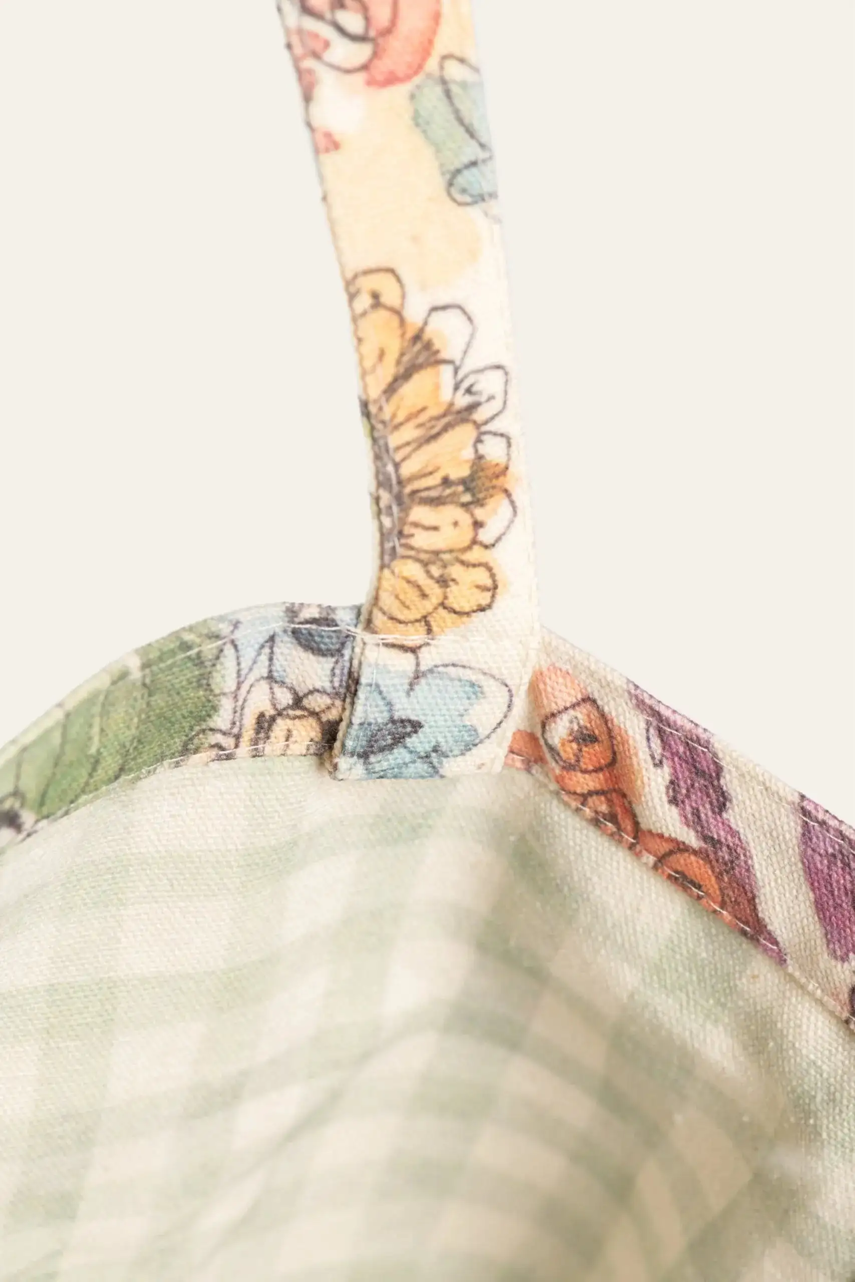 Bolsa Reversible Girasoles Y Vichy de Petite Mafalda - Imagen 4