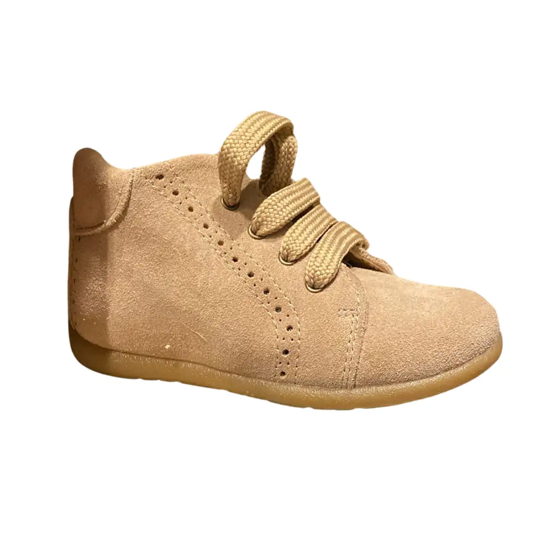 Beige Suede Boot