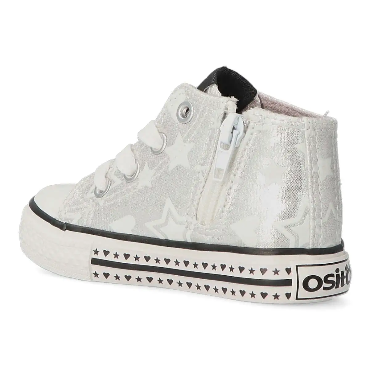 Boot Sneakers Metallic Stars Silver - Image 2