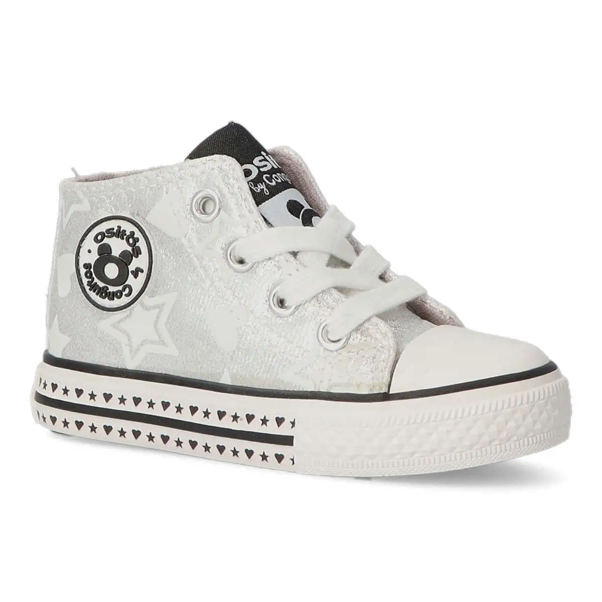 Boot Sneakers Metallic Stars Silver - Image 3
