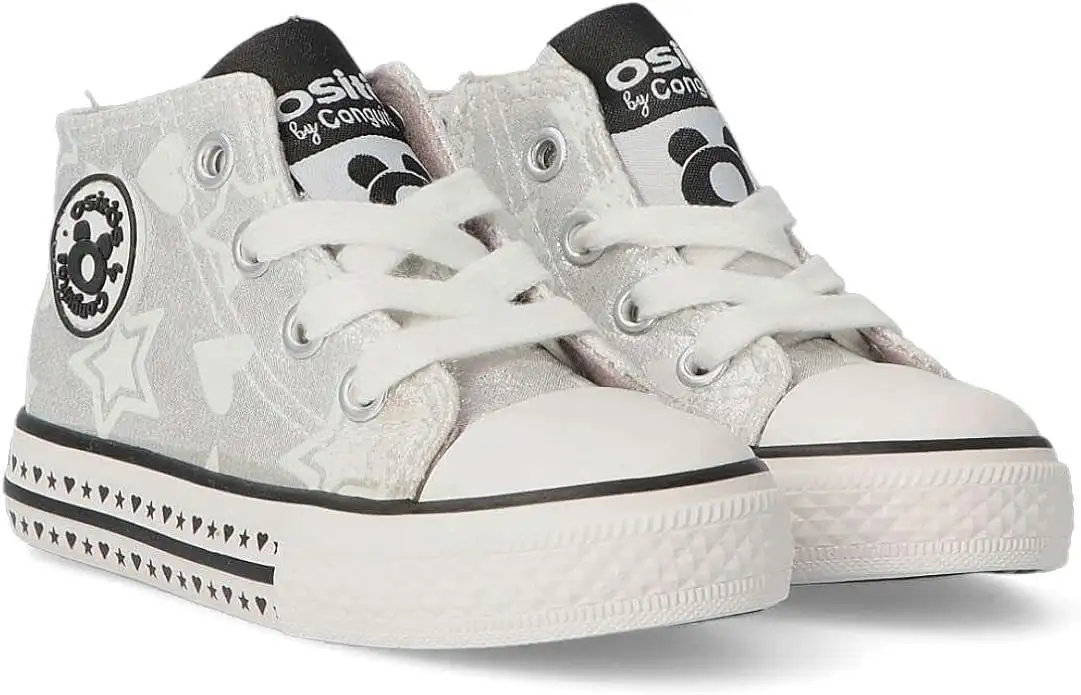 Boot Sneakers Metallic Stars Silver - Image 4