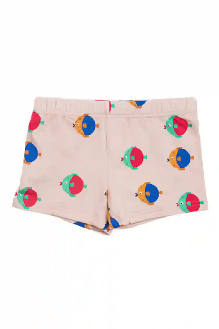 Bóxer lycra beige peces globo