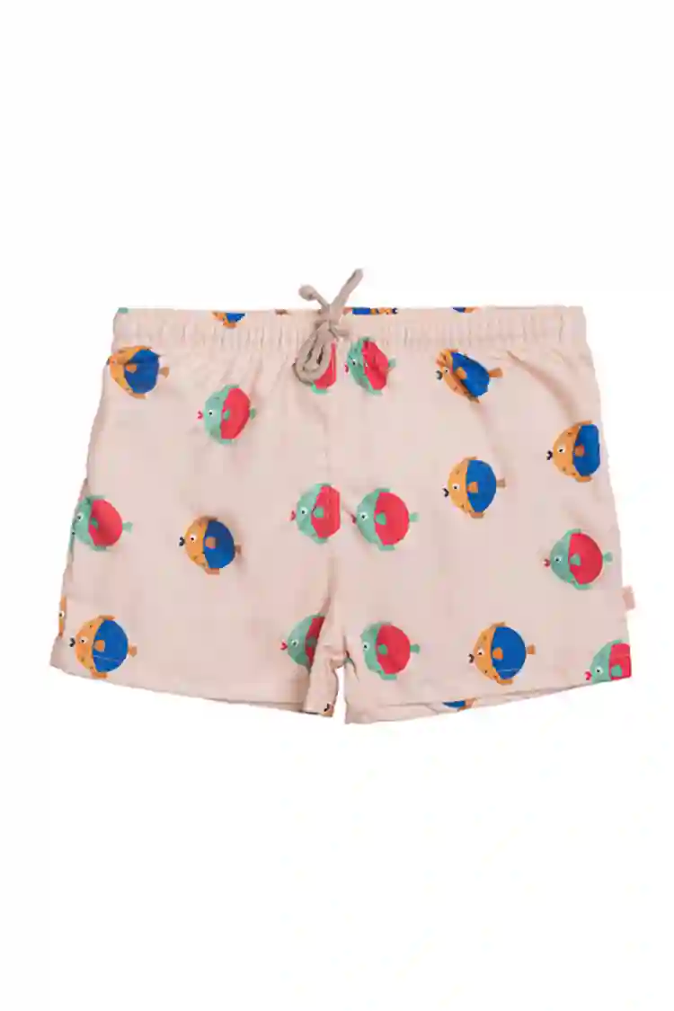 Beige fabric boxer puffer fish