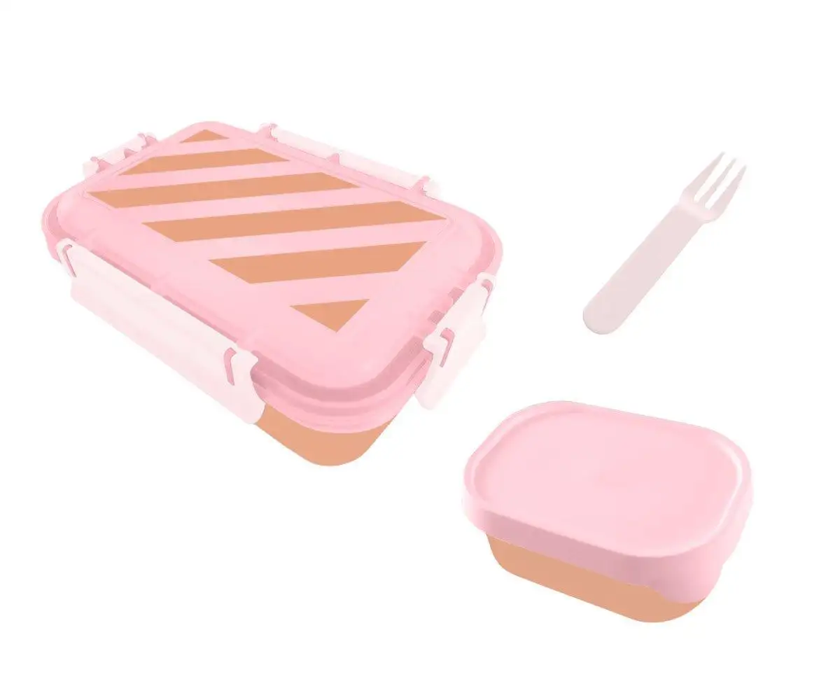 Caja Almuerzo Bento Big Stripes Pink